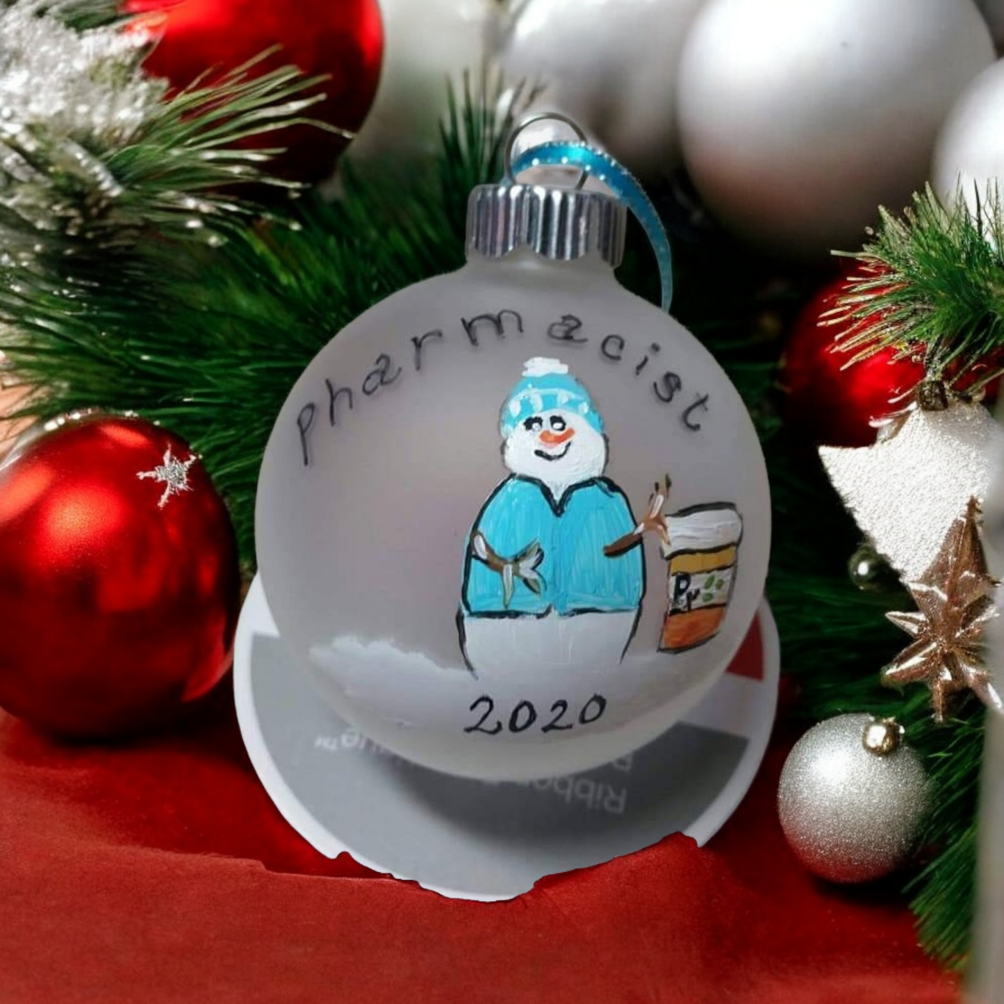 Handpainted Snowmen Ornaments