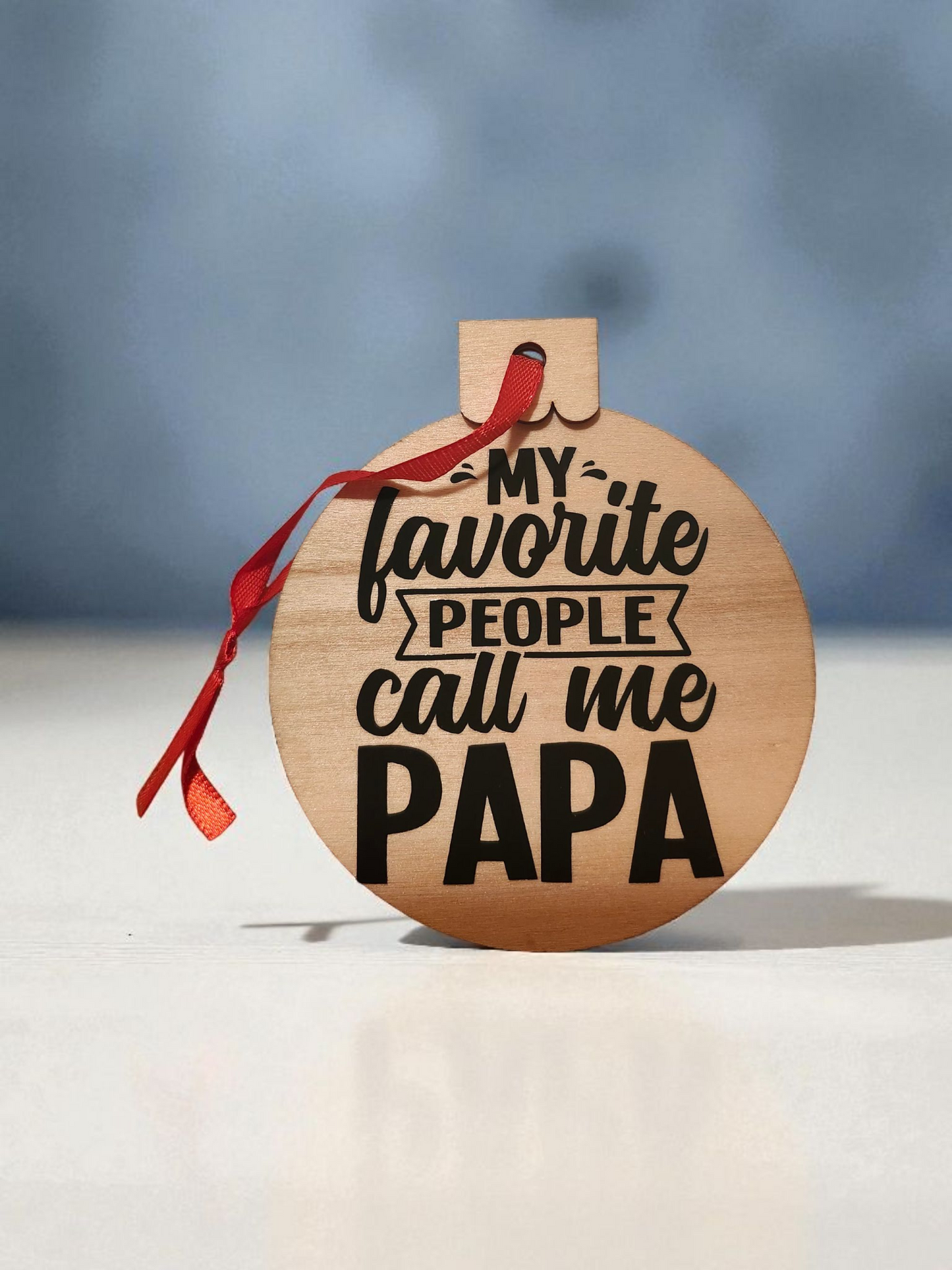 Grandfather Wood Ornaments