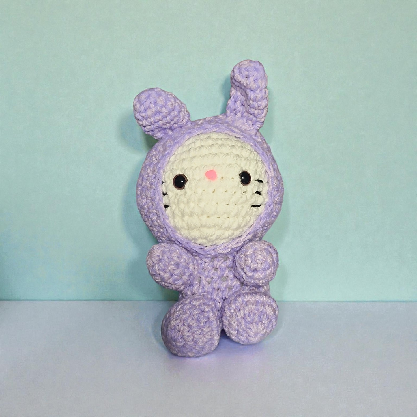 Crochet Hello Kitty Easter Bunny Plushie