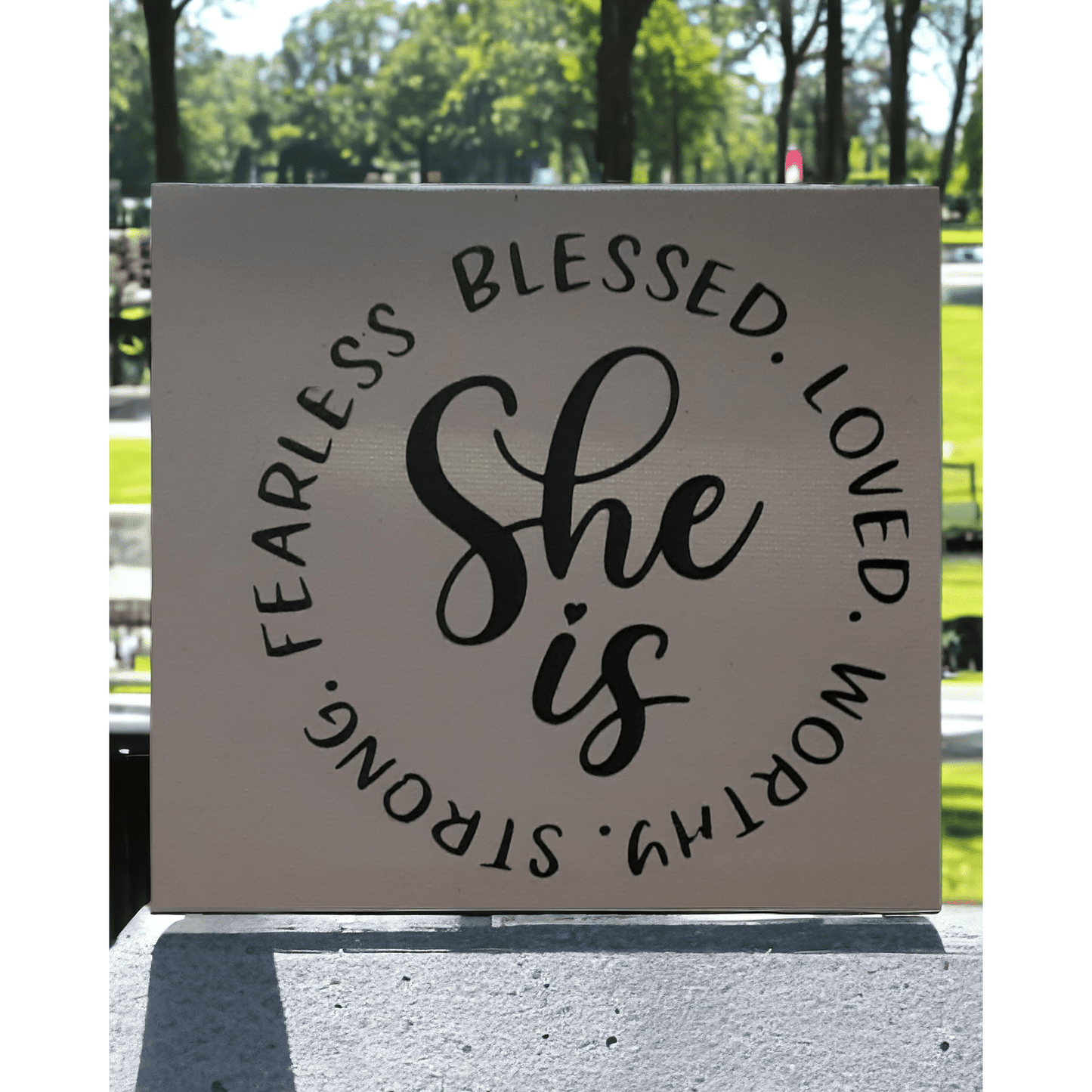 She Is Canvas Print