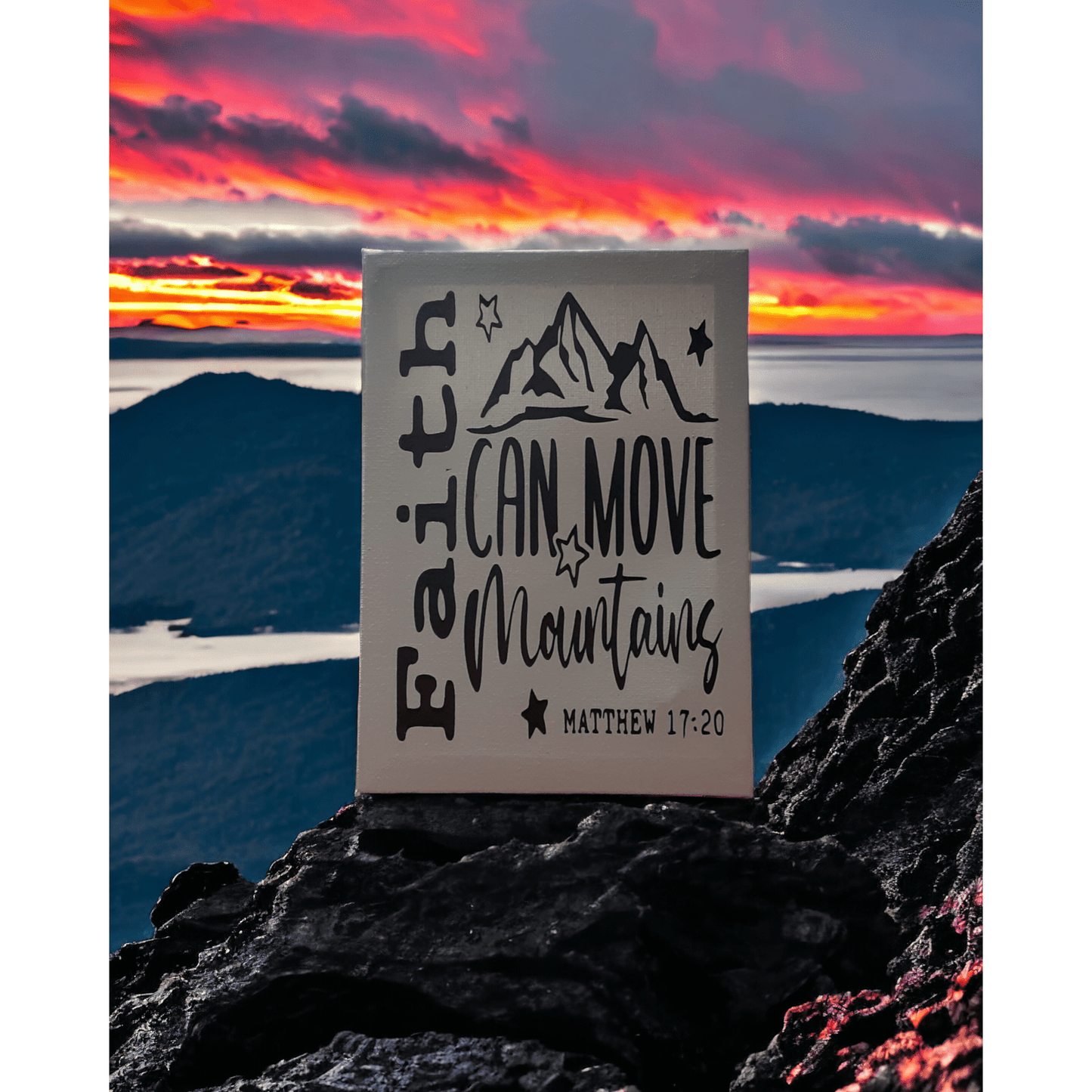Faith Can Move Mountains Canvas Print