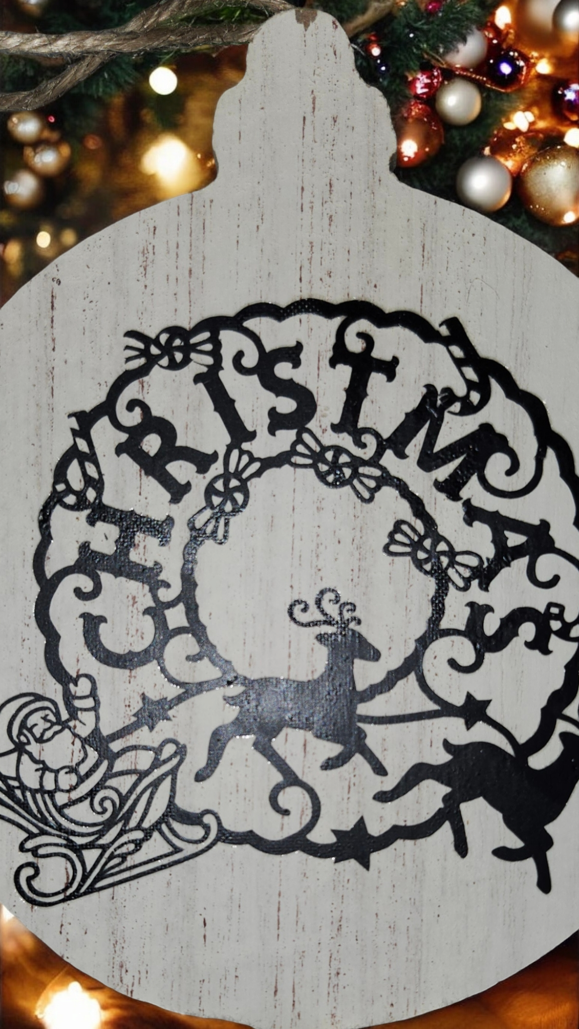 Wood Vinyl Ornaments