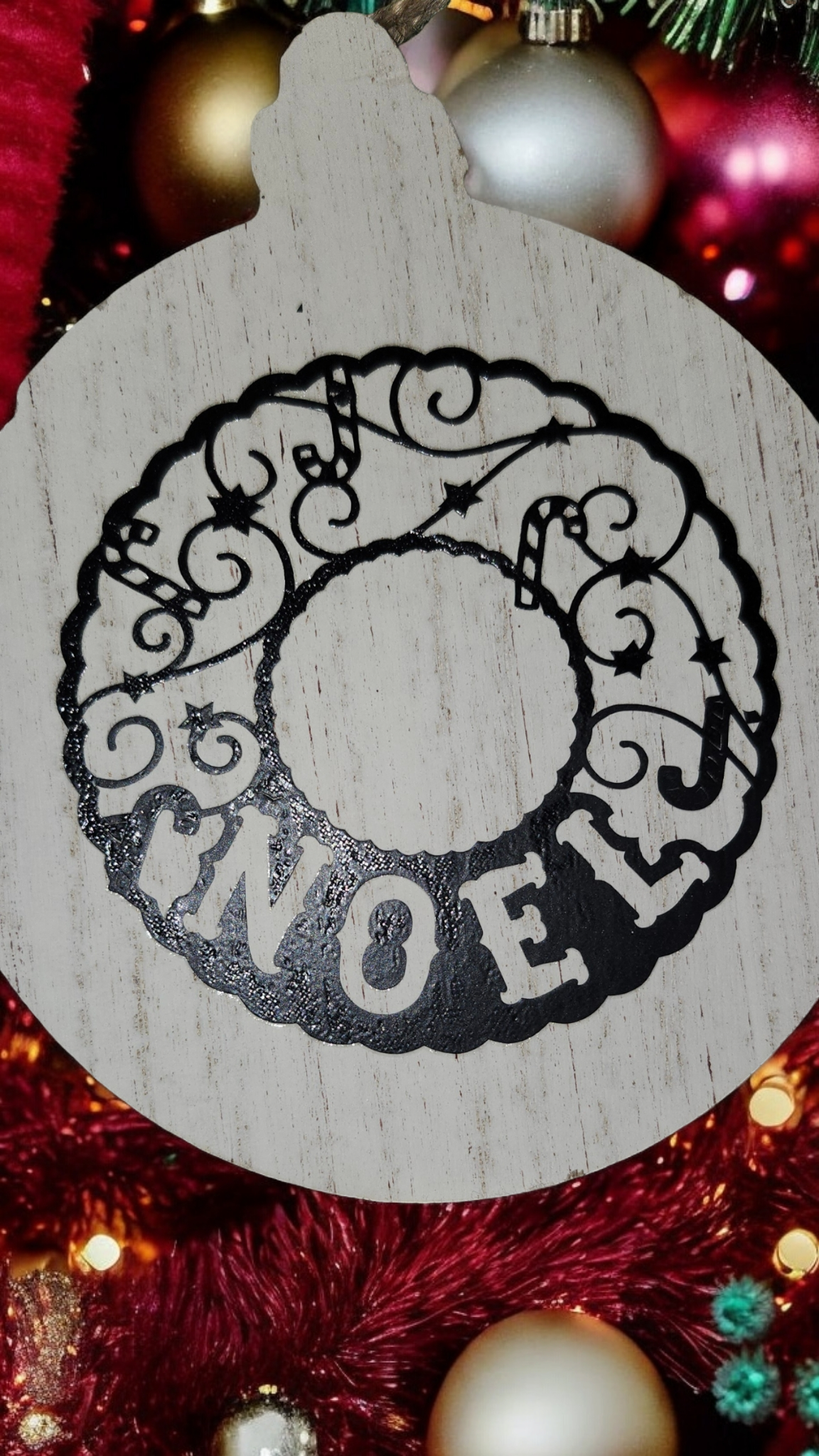 Wood Vinyl Ornaments