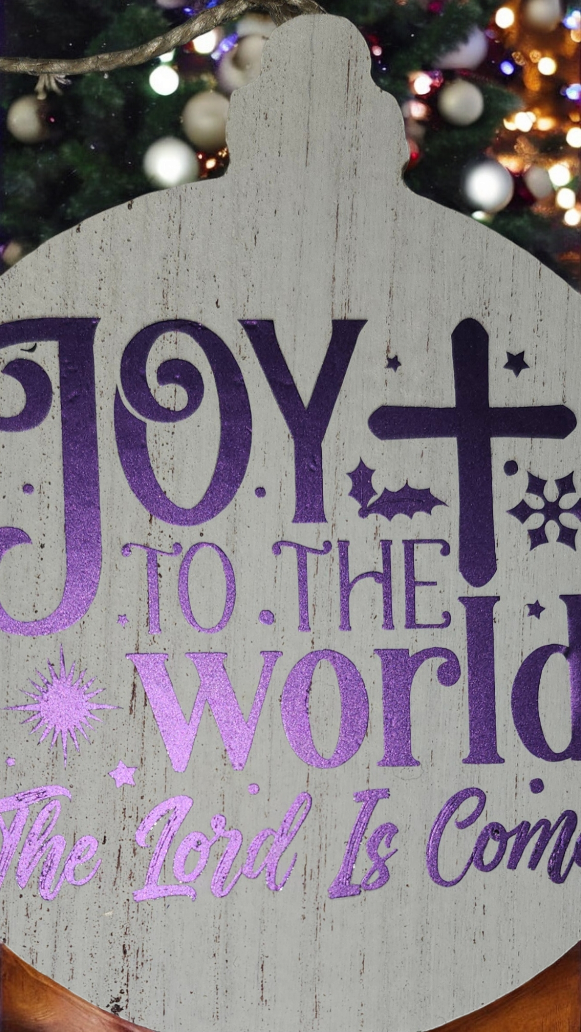 Wood Vinyl Ornaments