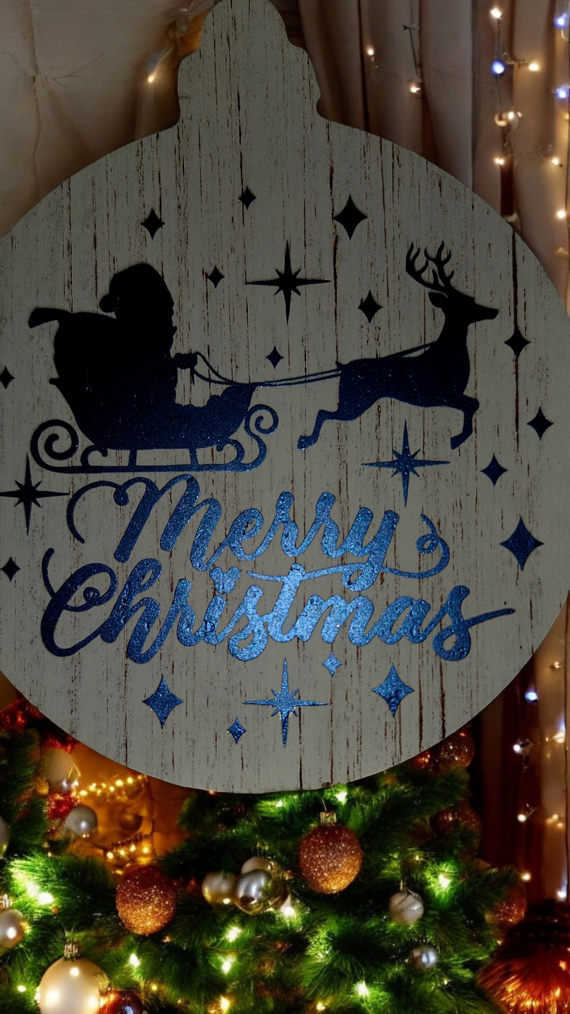 Wood Vinyl Ornaments