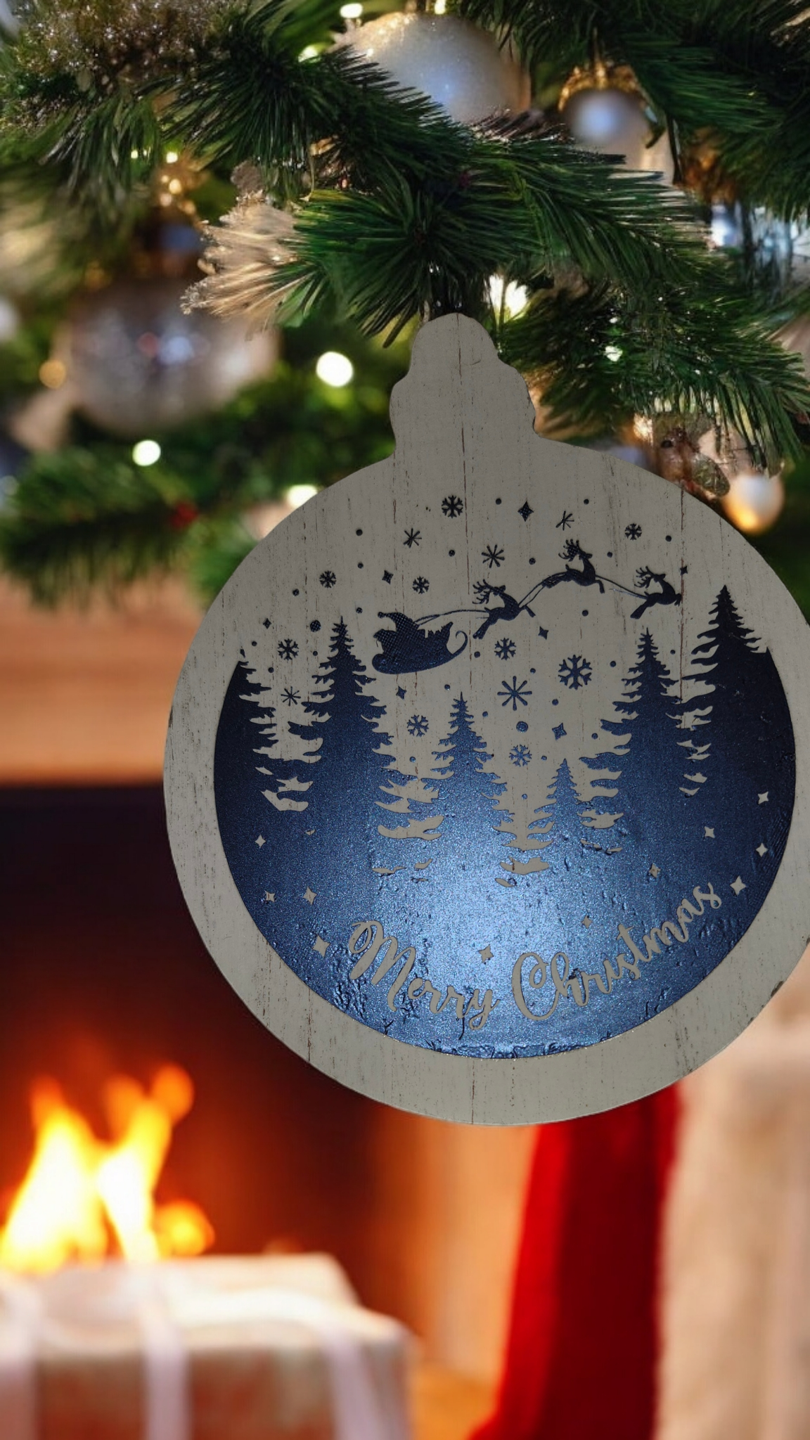 Wood Vinyl Ornaments