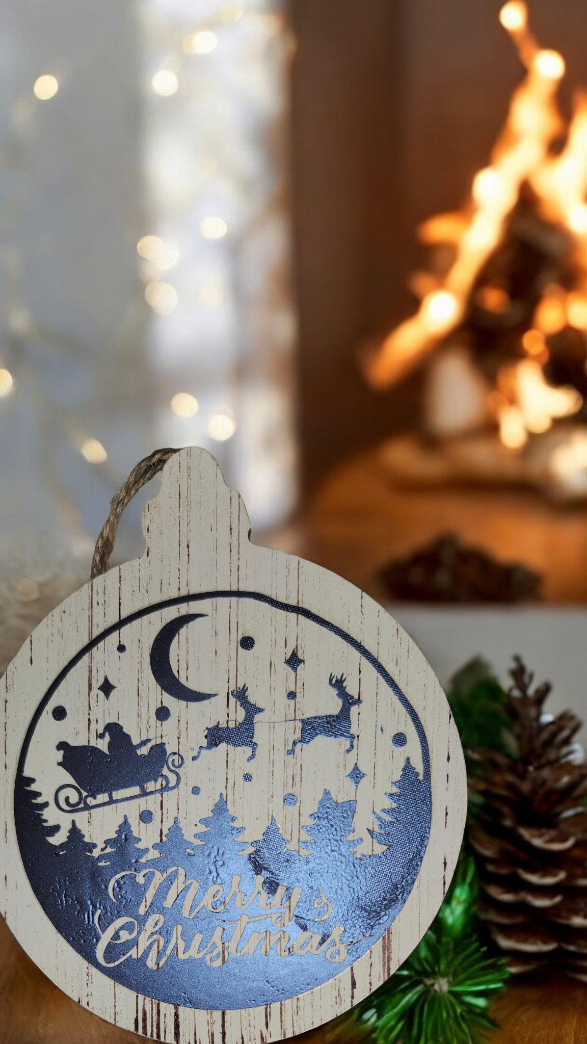 Wood Vinyl Ornaments
