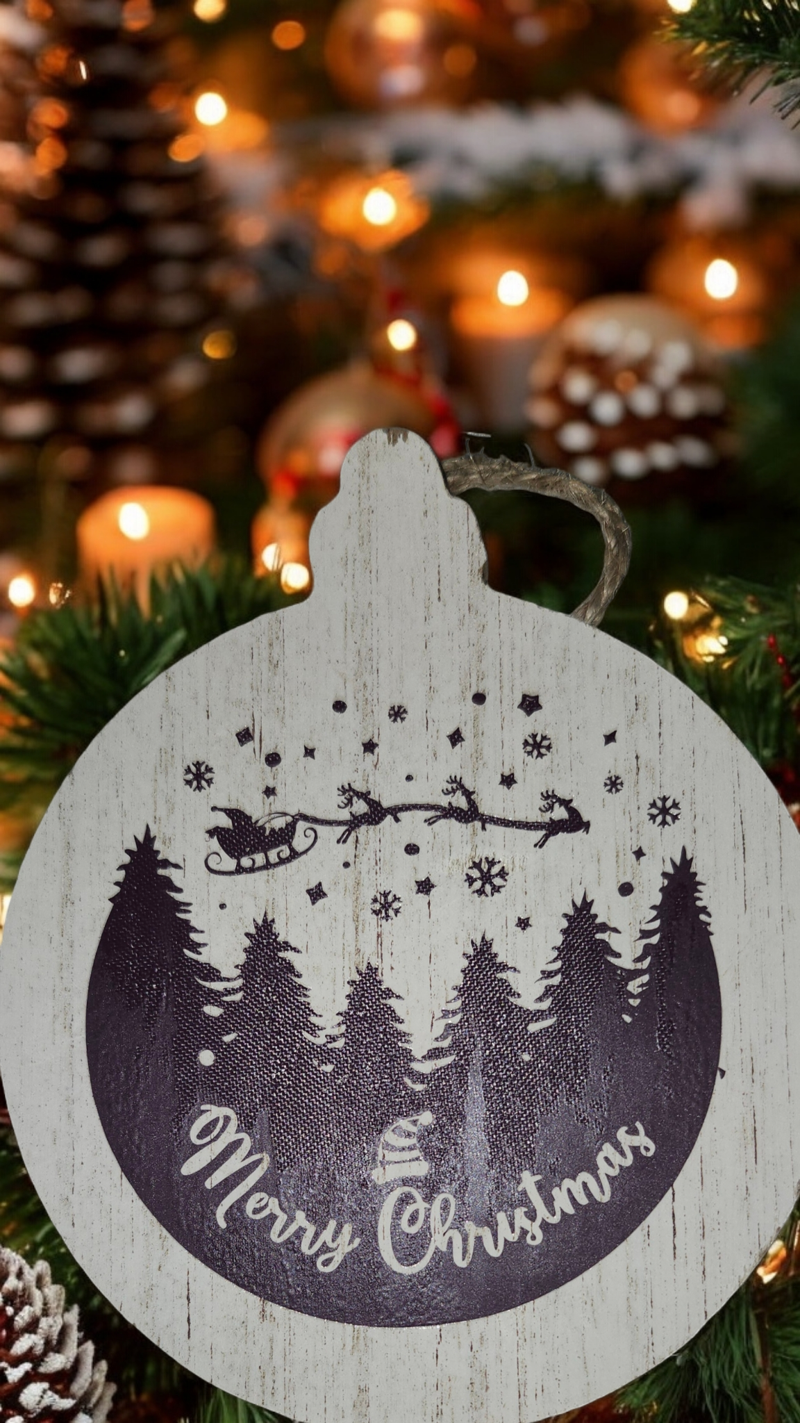 Wood Vinyl Ornaments