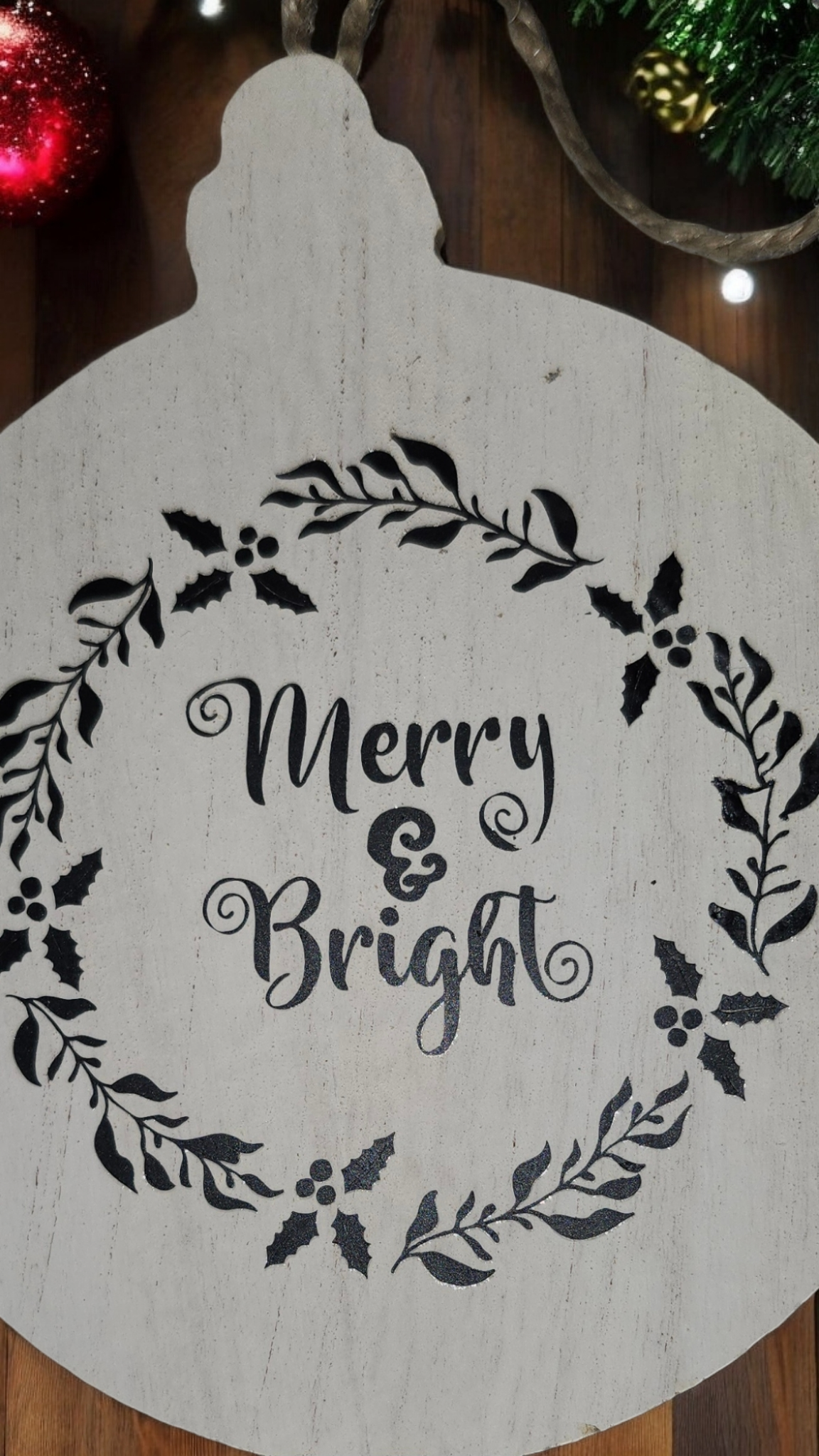 Wood Vinyl Ornaments
