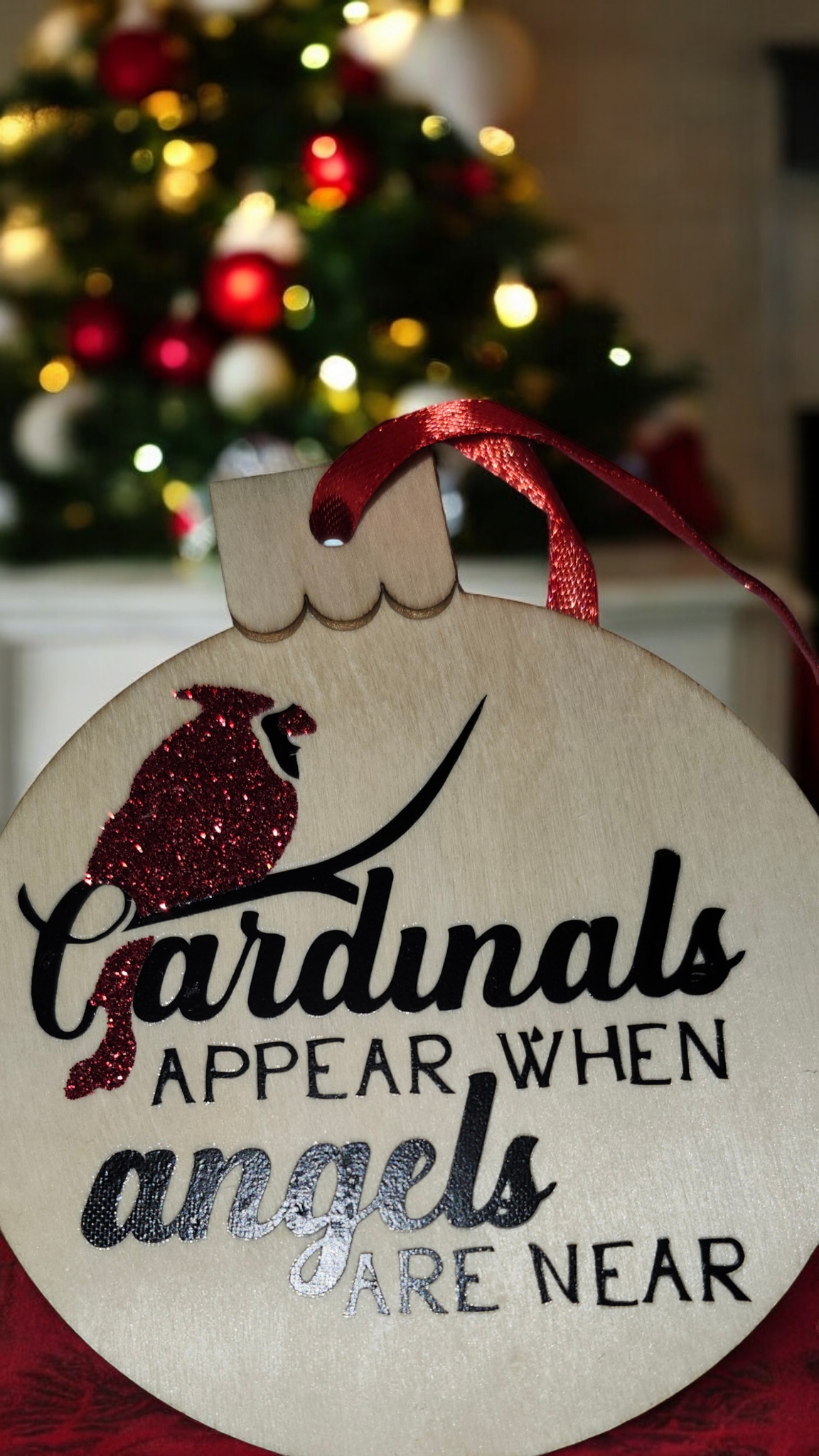 Cardinal Vinyl Ornaments