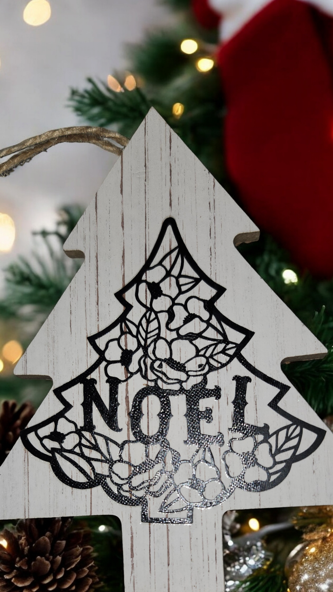 Wood Vinyl Ornaments