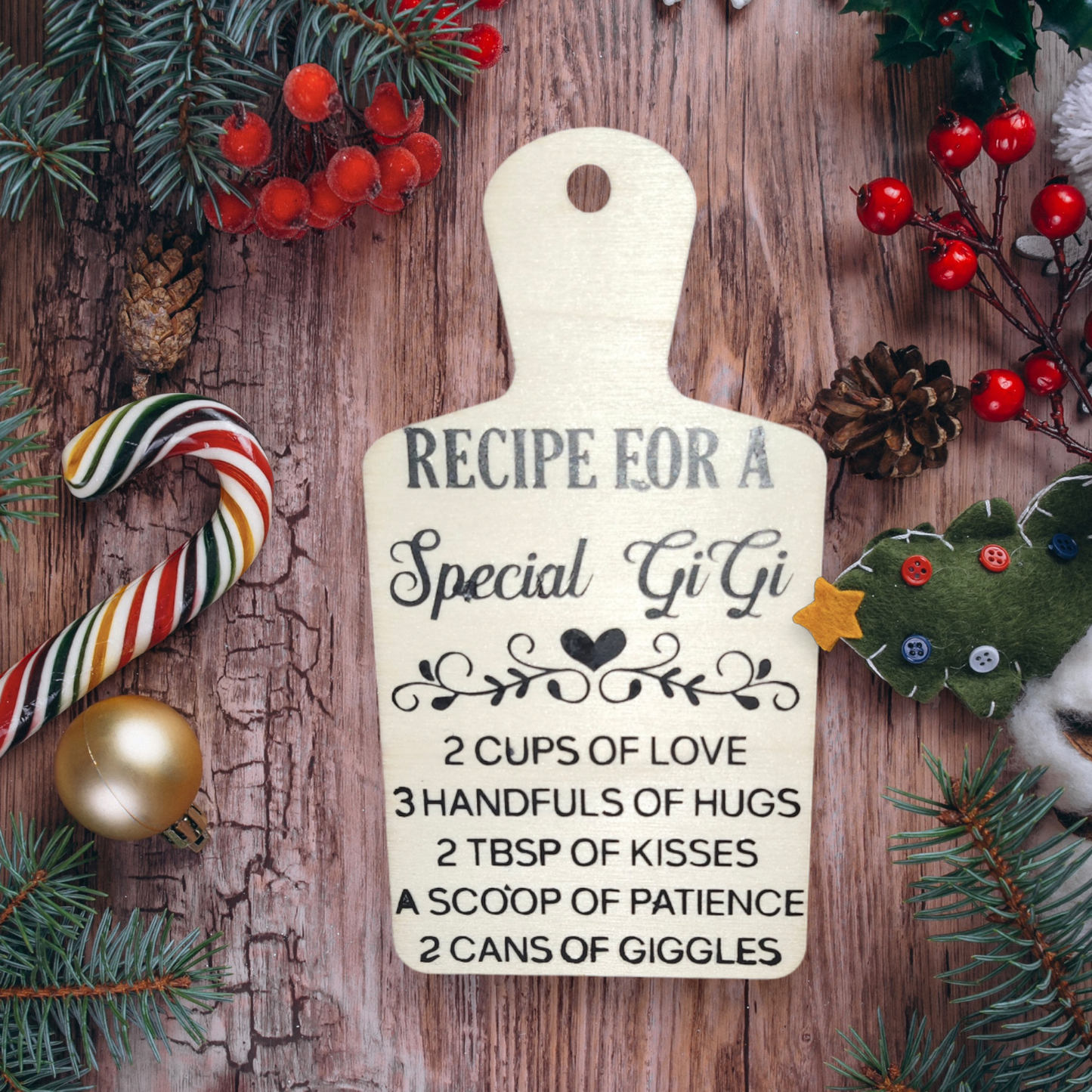Mini Cutting Board Ornaments