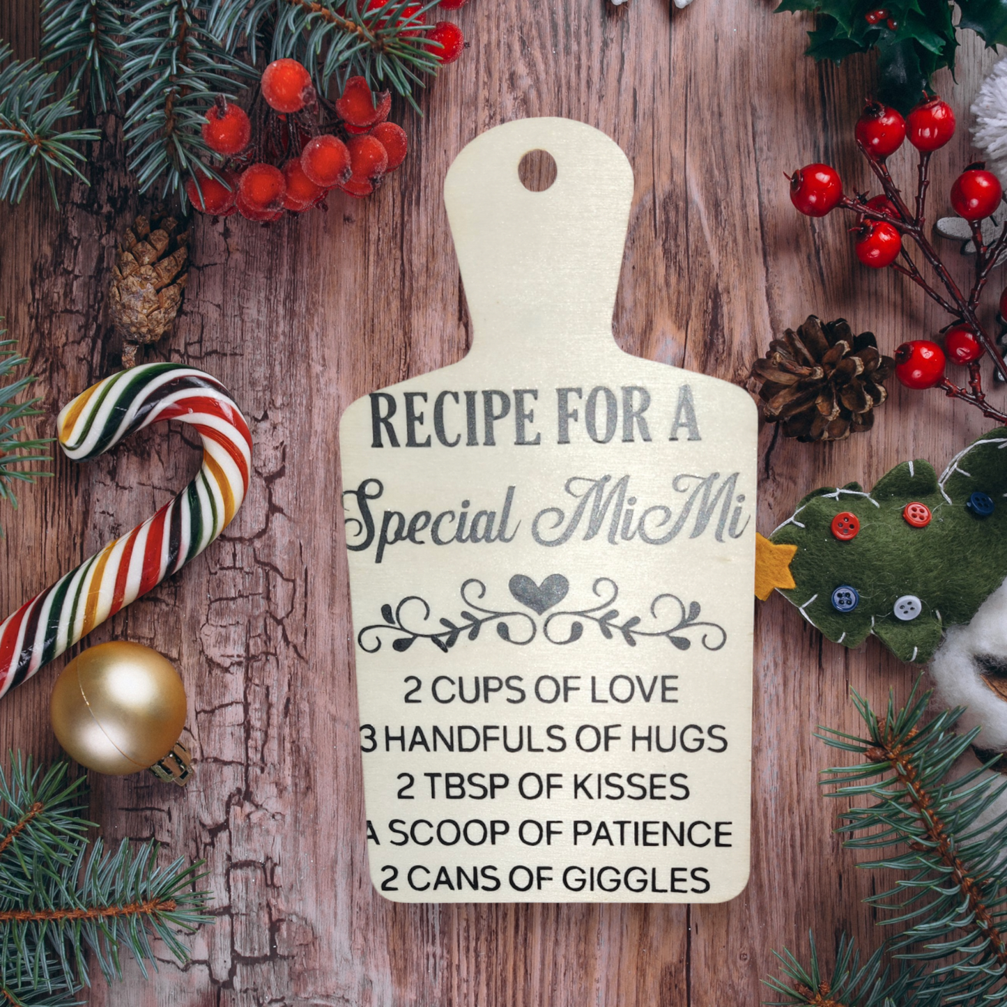 Mini Cutting Board Ornaments