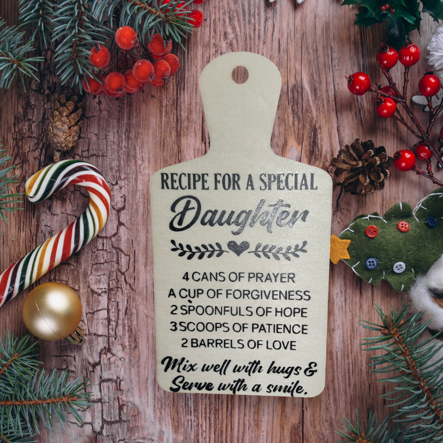 Mini Cutting Board Ornaments