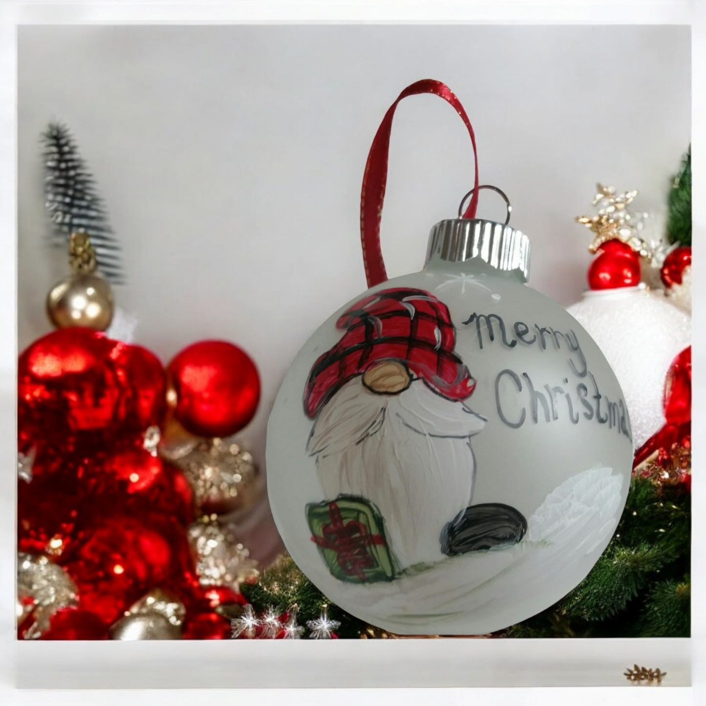 Handpainted Gnome Ornaments