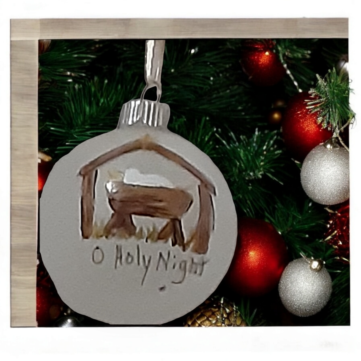 Handpainted Manger Ornaments
