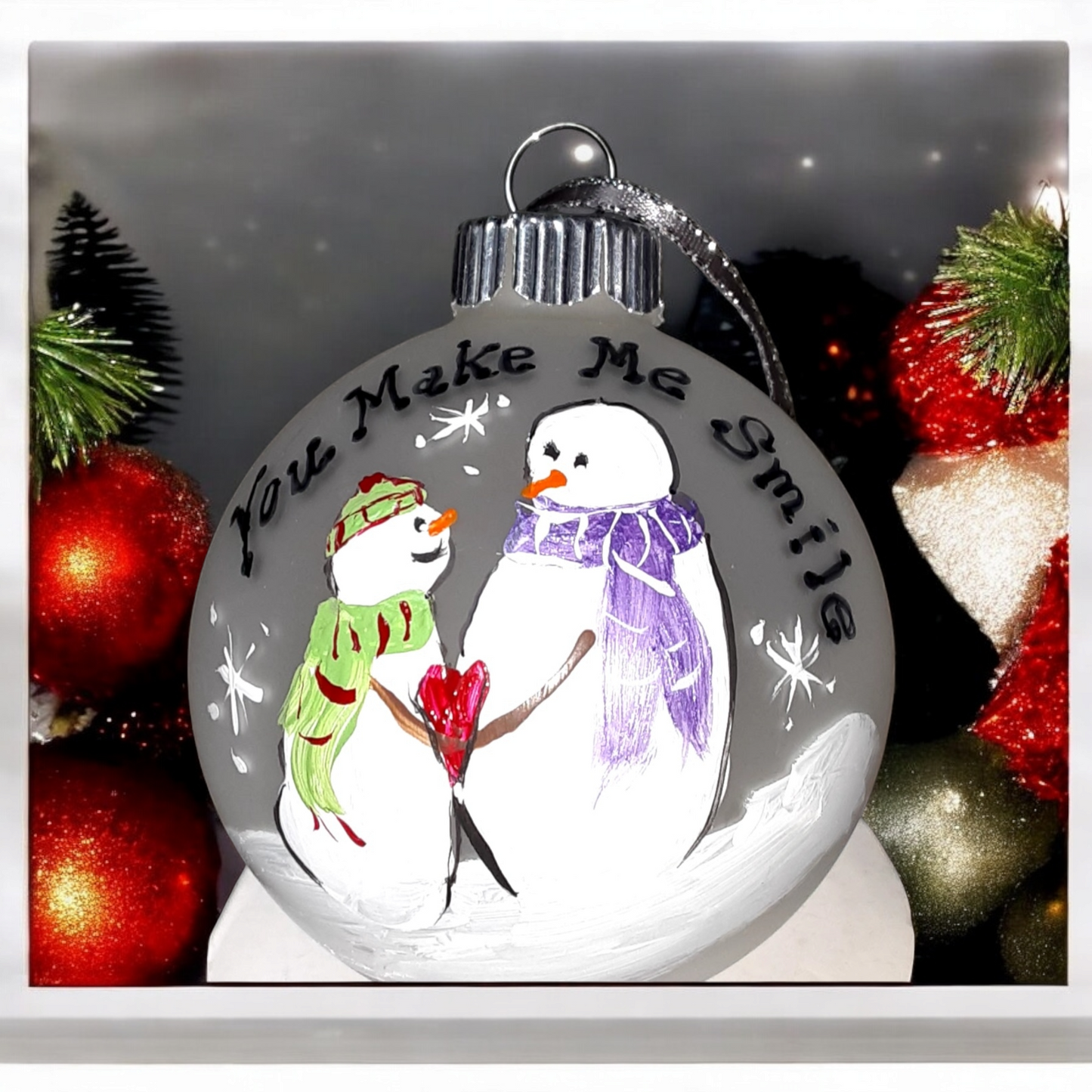 Handpainted Snowmen Ornaments