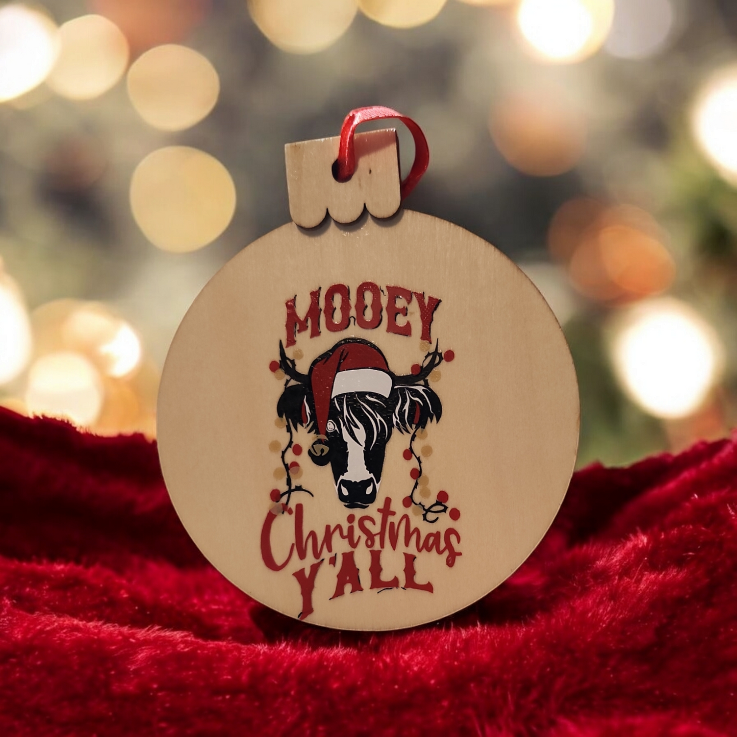 Mooey Christmas Y'all Ornament
