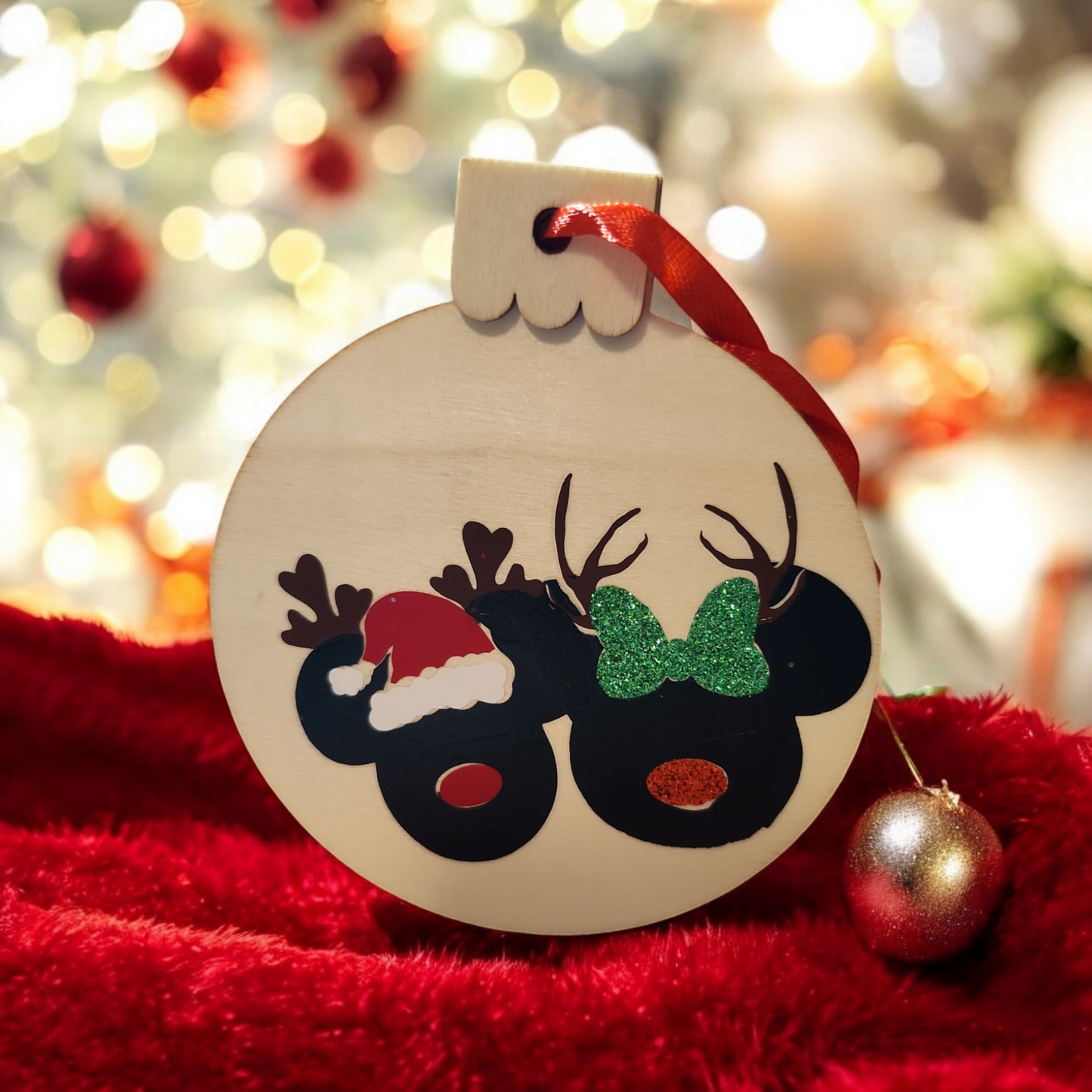 Mickey/Minnie Christmas Ornaments