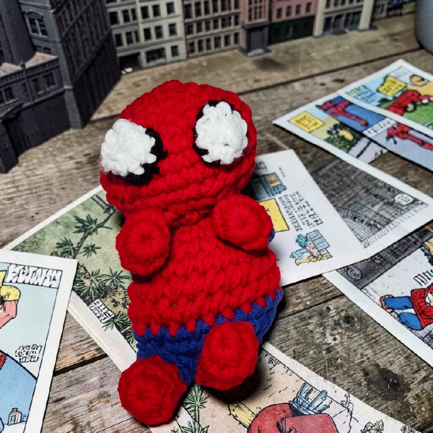 Crocheted Spiderman Plushie