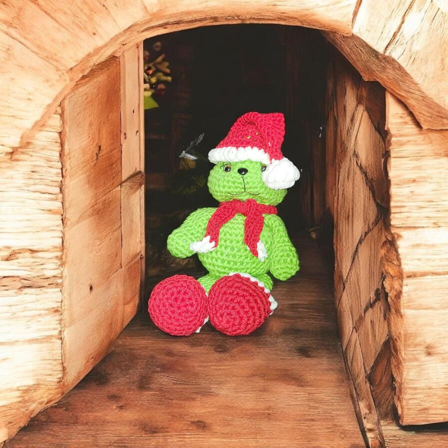 Crochet Grinch Plushie | Christmas Character Plush | Holiday Decor | Handmade Gift | Cozy Keepsake