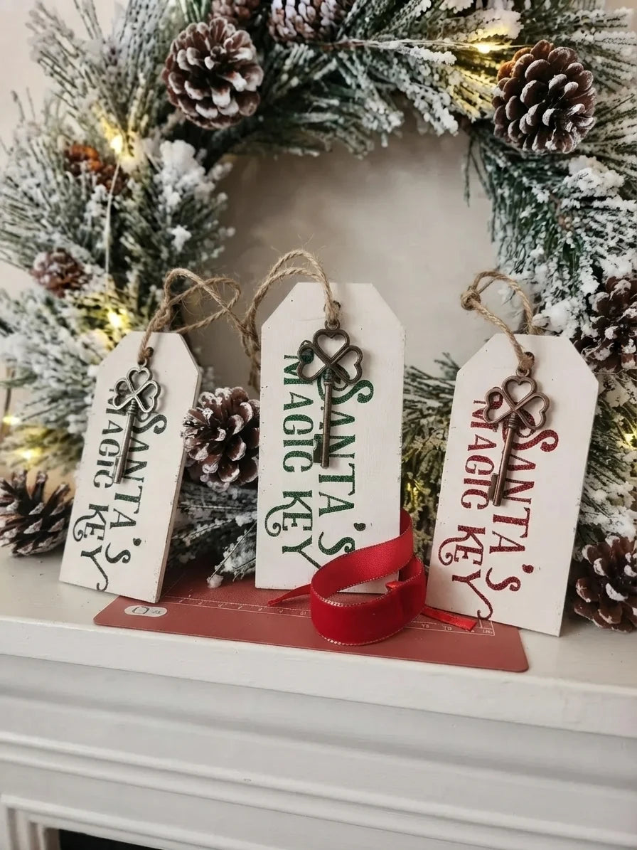 Santa’s Magic Key | Wooden Christmas Ornament | Santa Key Tag | Christmas Eve Tradition