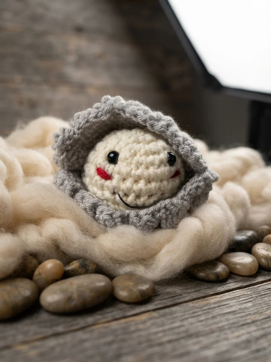 Crochet Clam Plush