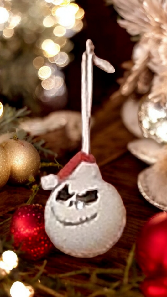 Handpainted Character Glass Christmas Ornaments | Jack Skellington, Sally, Grinch & Glitter Reindeer | Handmade Holiday Decor