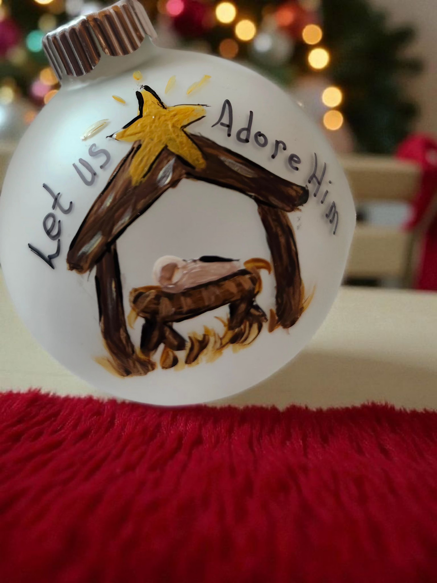 Handpainted Manger Ornaments
