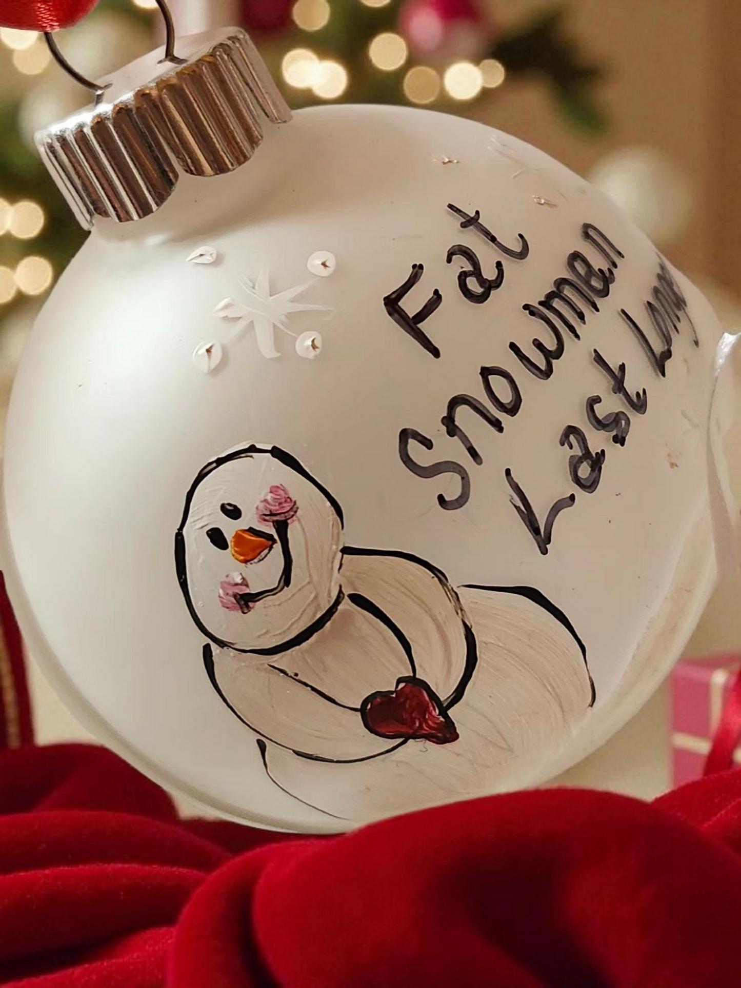 Handpainted Snowmen Ornaments