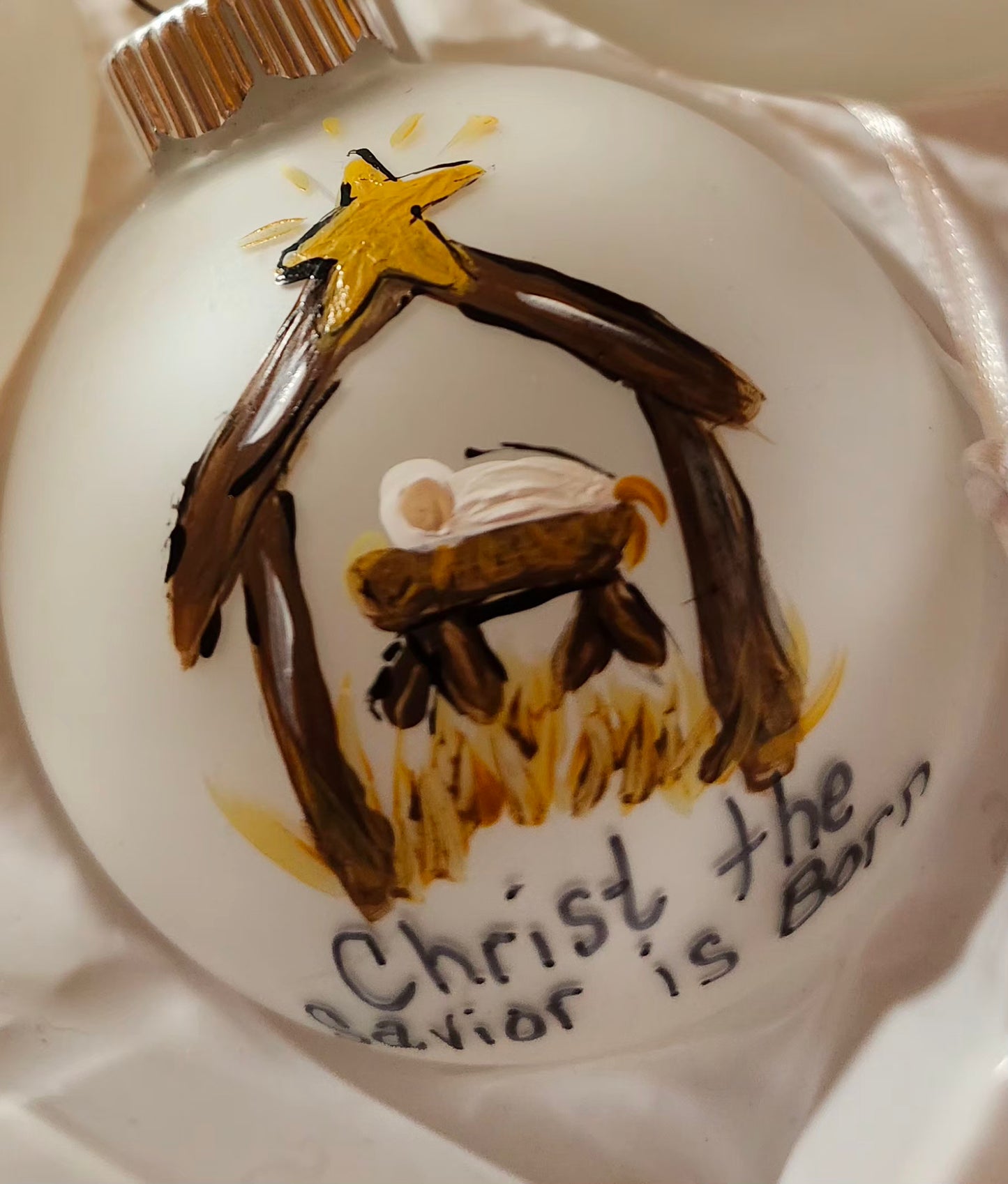 Handpainted Manger Ornaments