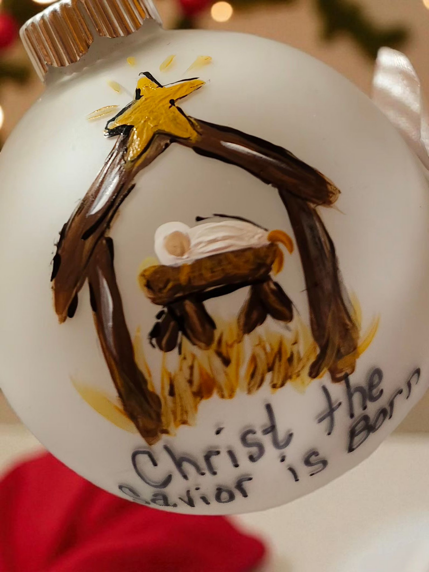 Handpainted Manger Ornaments