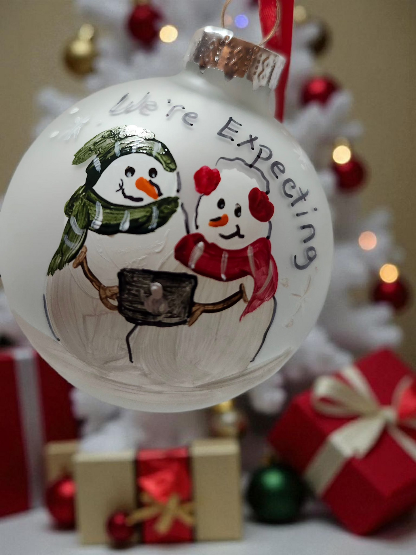 Handpainted Snowmen Ornaments