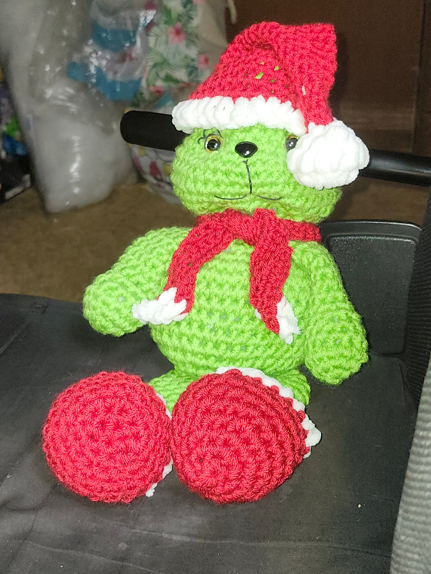 Crochet Grinch Plushie | Christmas Character Plush | Holiday Decor | Handmade Gift | Cozy Keepsake