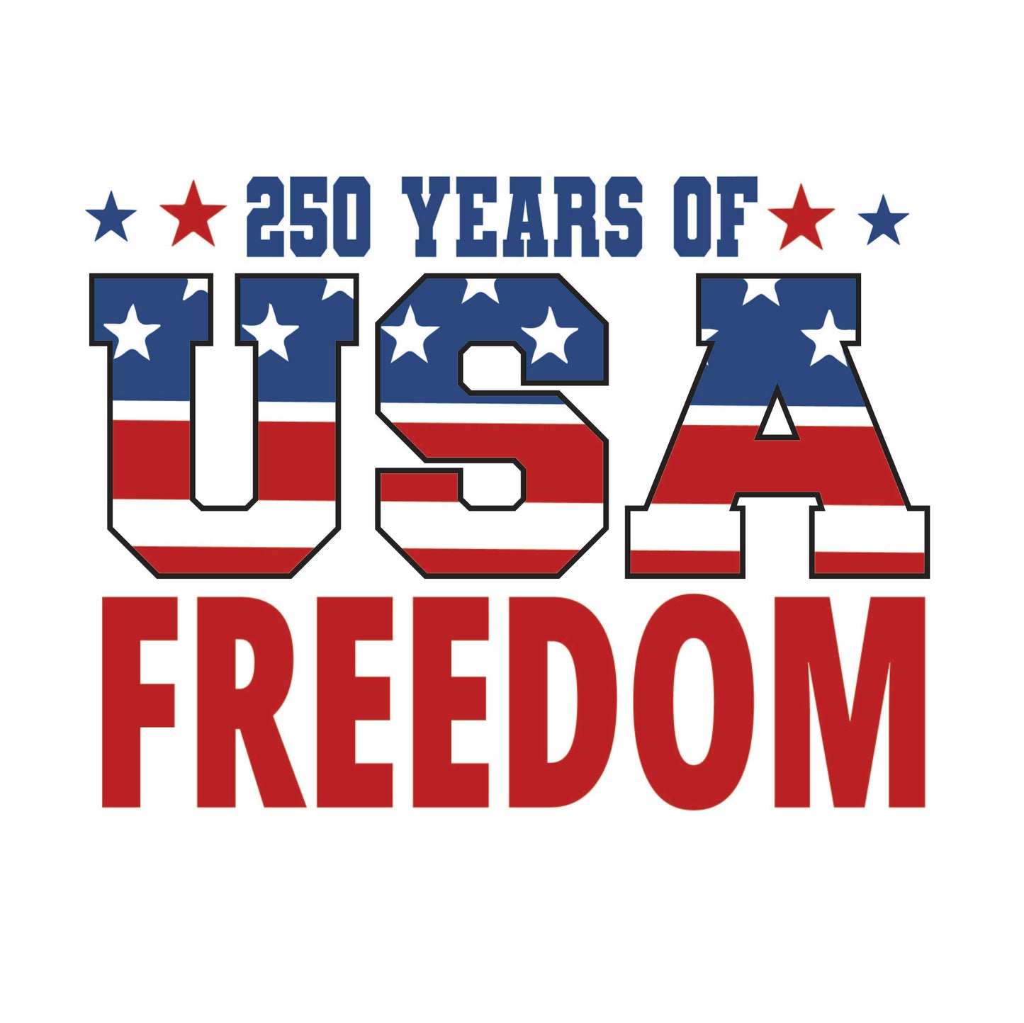 America 250 Wood Ornament | Patriotic 250th Anniversary Ornament | Handmade USA Keepsake | Vinyl Design Ornament
