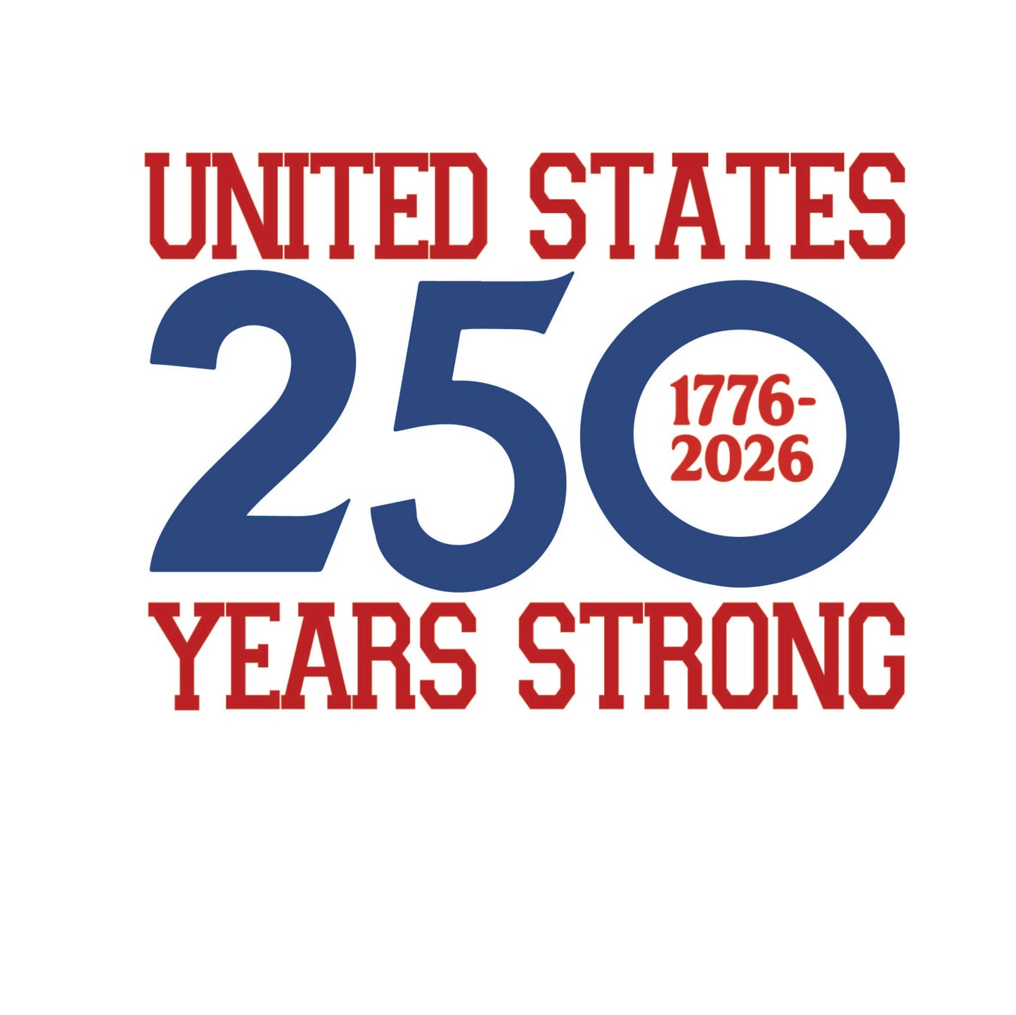 America 250 Wood Ornament | Patriotic 250th Anniversary Ornament | Handmade USA Keepsake | Vinyl Design Ornament