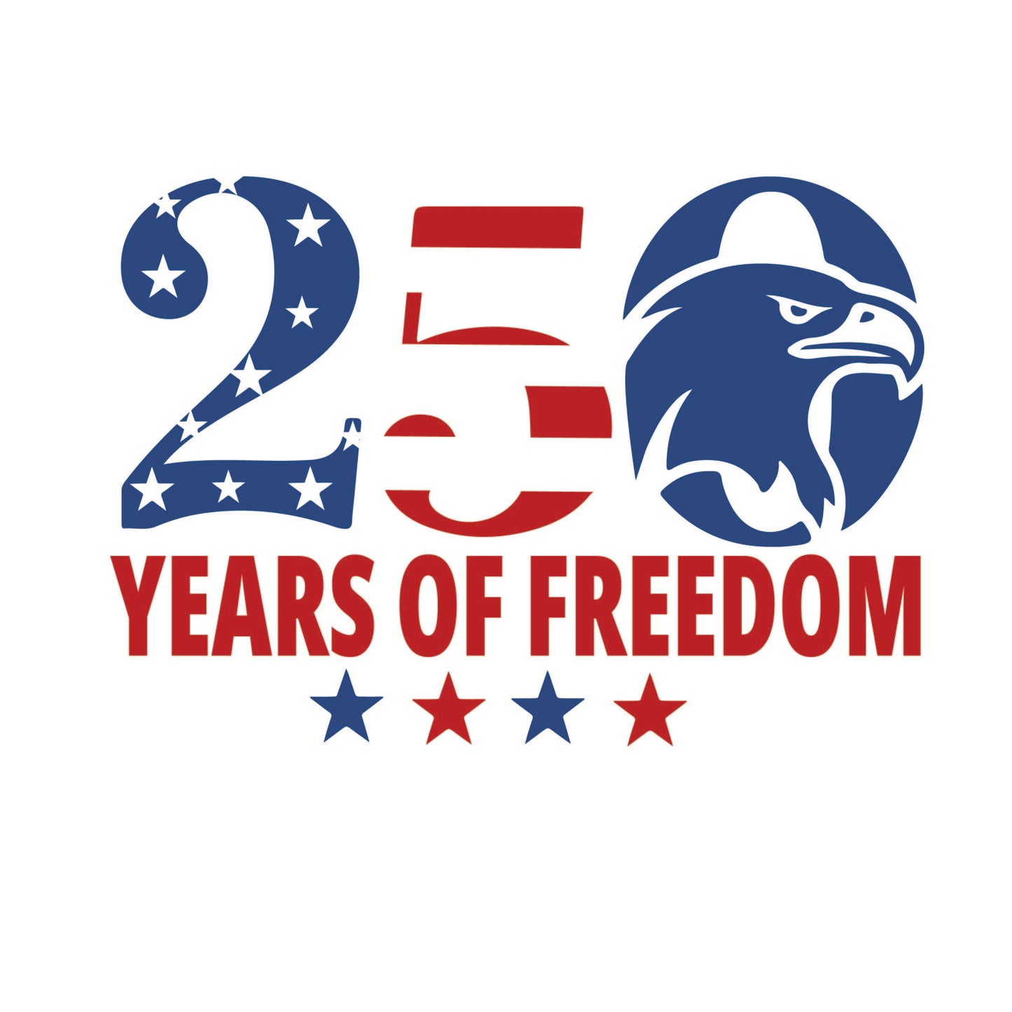 America 250 Wood Ornament | Patriotic 250th Anniversary Ornament | Handmade USA Keepsake | Vinyl Design Ornament