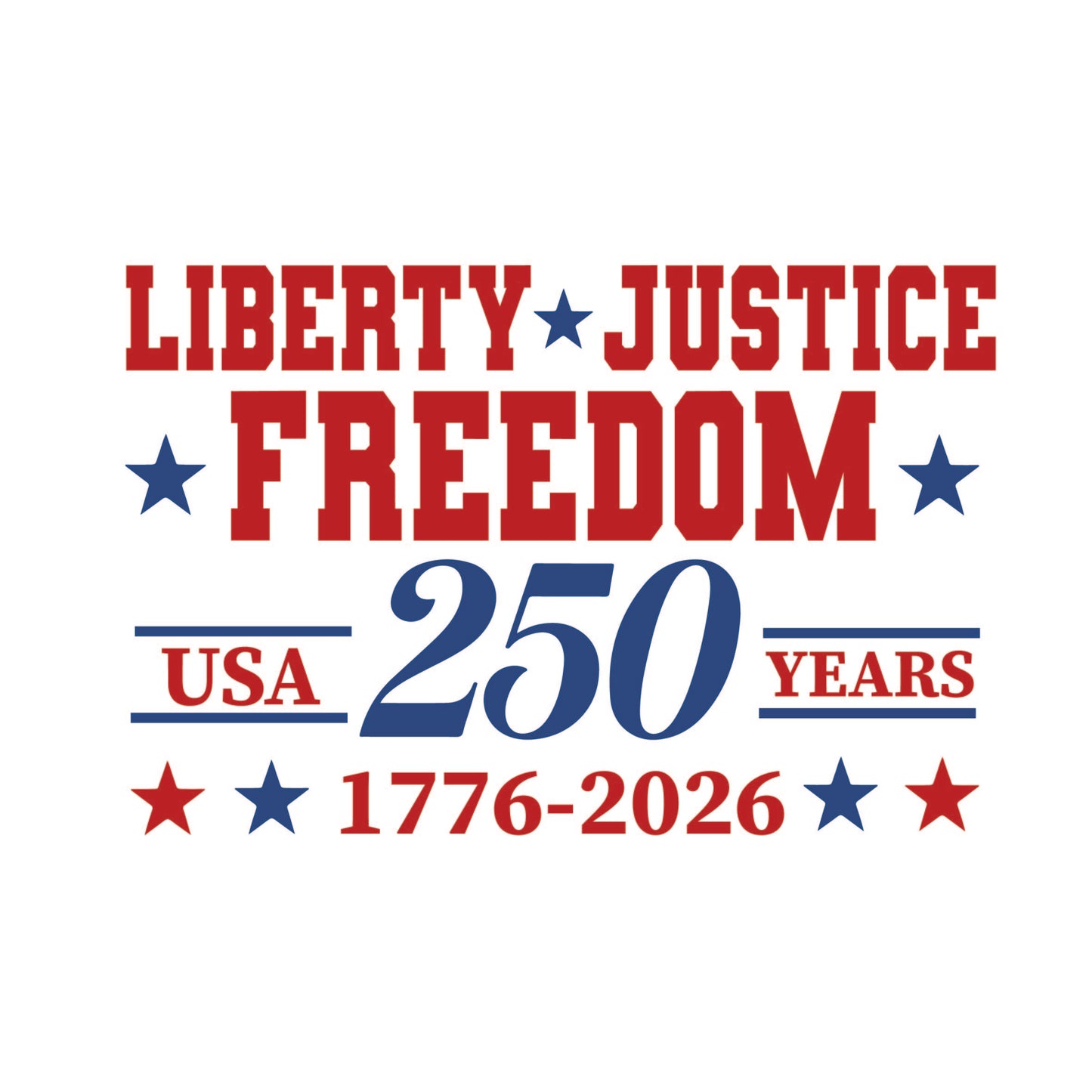 America 250 Wood Ornament | Patriotic 250th Anniversary Ornament | Handmade USA Keepsake | Vinyl Design Ornament