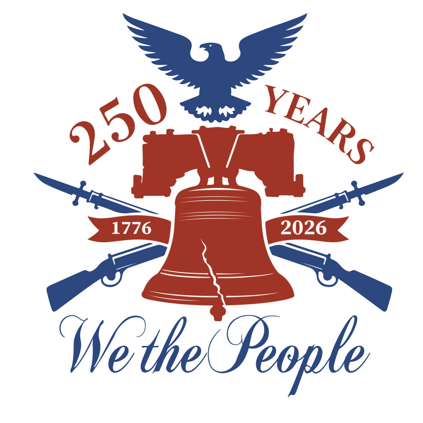 America 250 Wood Ornament | Patriotic 250th Anniversary Ornament | Handmade USA Keepsake | Vinyl Design Ornament