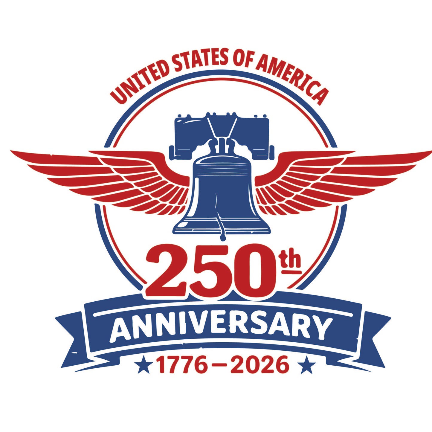 America 250 Wood Ornament | Patriotic 250th Anniversary Ornament | Handmade USA Keepsake | Vinyl Design Ornament
