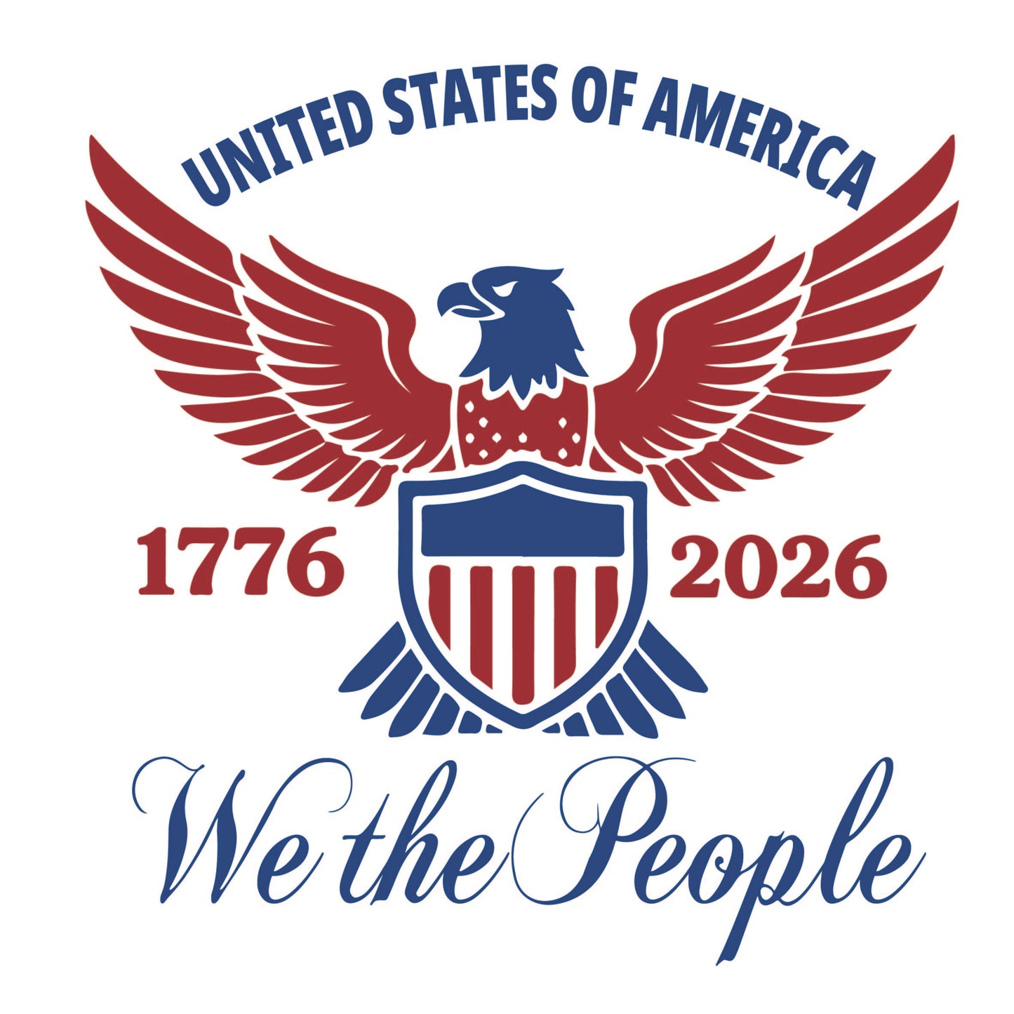 America 250 Wood Ornament | Patriotic 250th Anniversary Ornament | Handmade USA Keepsake | Vinyl Design Ornament