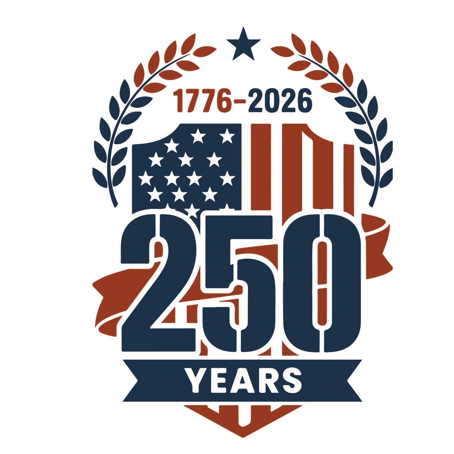 America 250 Wood Ornament | Patriotic 250th Anniversary Ornament | Handmade USA Keepsake | Vinyl Design Ornament