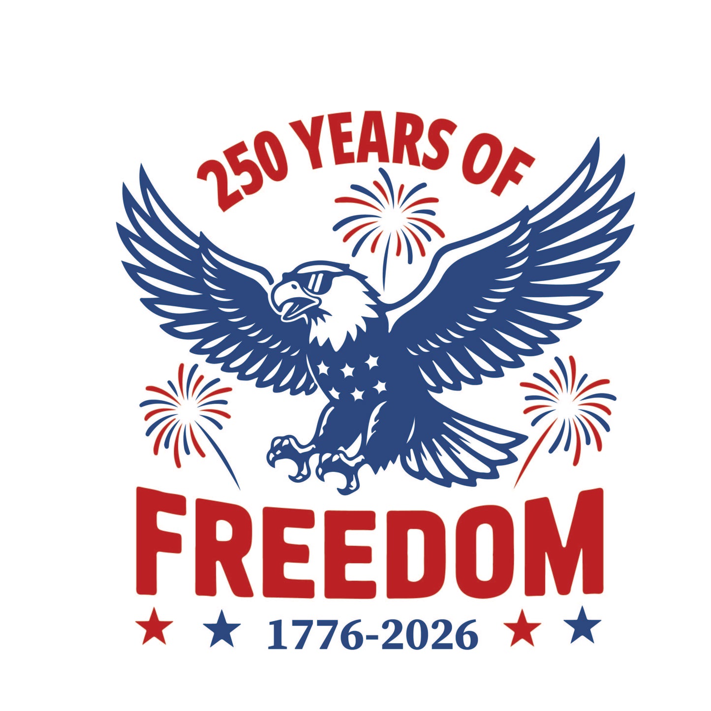 America 250 Wood Ornament | Patriotic 250th Anniversary Ornament | Handmade USA Keepsake | Vinyl Design Ornament