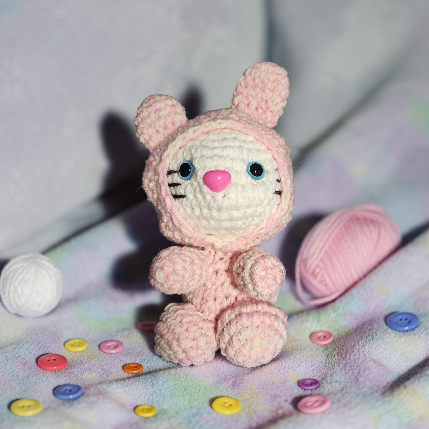 Crochet Hello Kitty Easter Bunny Plushie