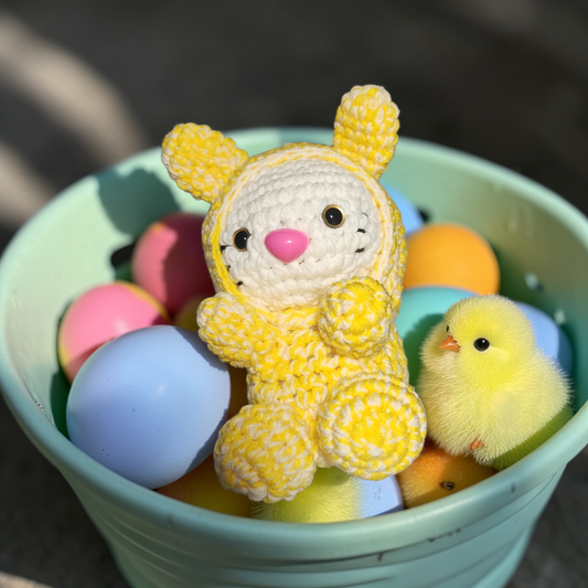 Crochet Hello Kitty Easter Bunny Plushie