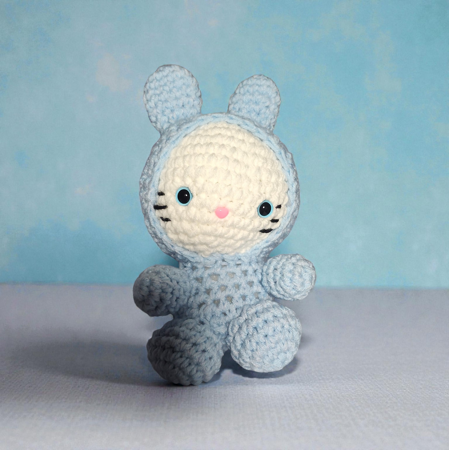 Crochet Hello Kitty Easter Bunny Plushie