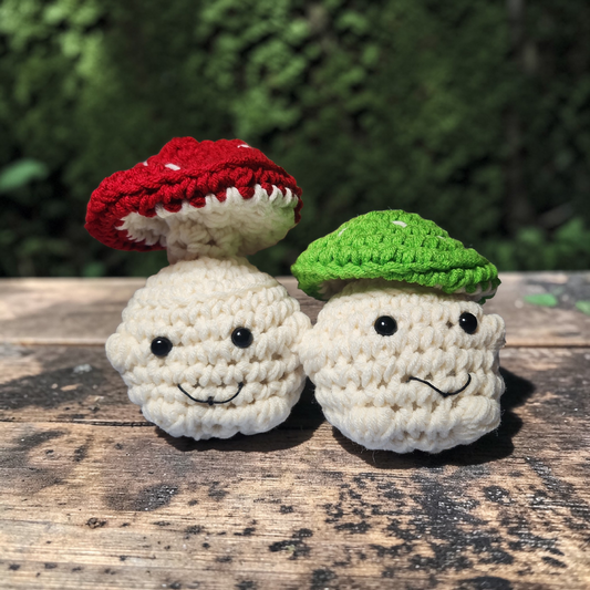 Crochet Mushroom Pop Plushie