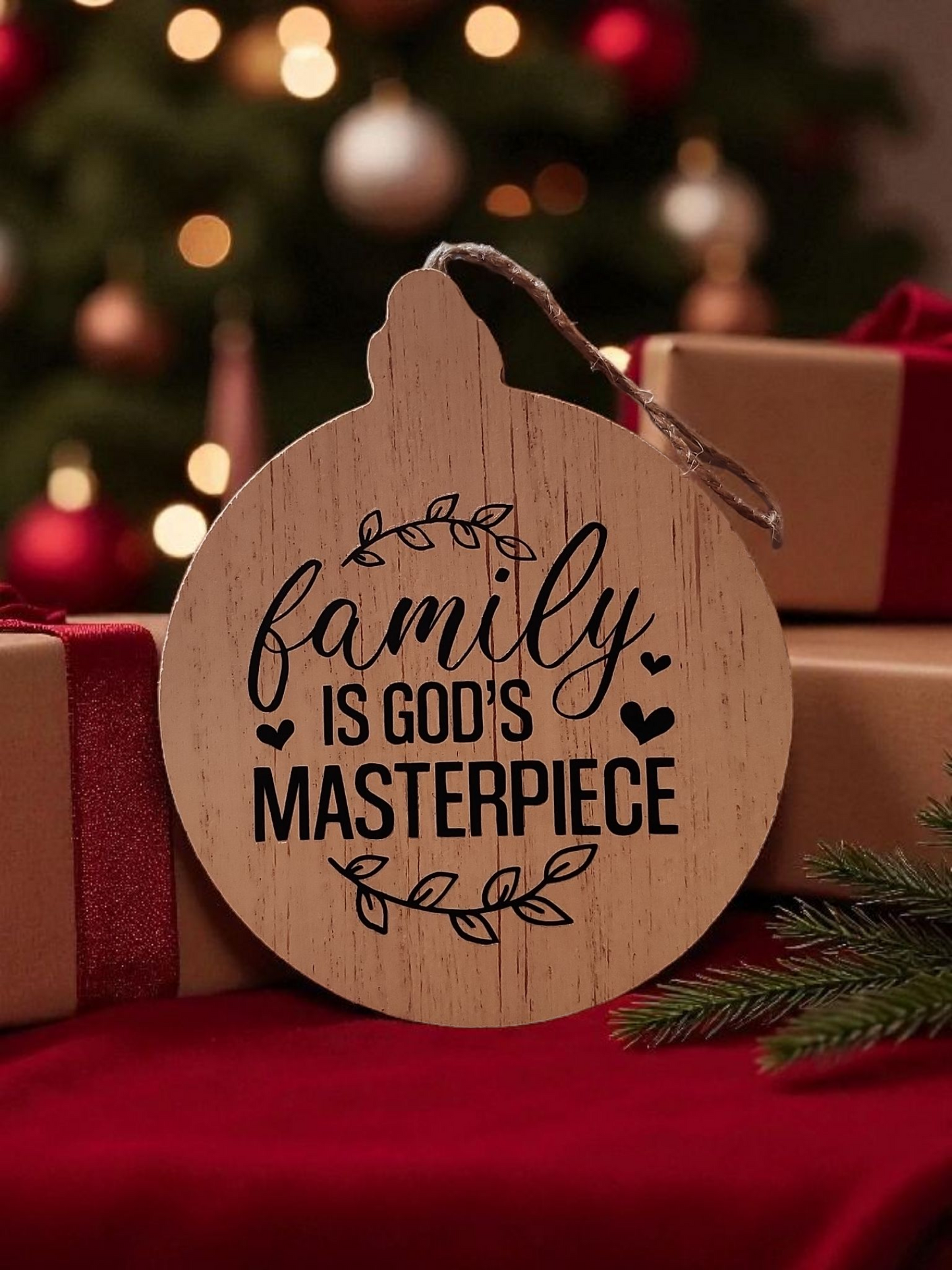 Family Is God's Masterpiece Ornament
