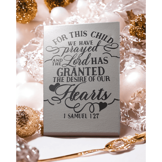 For this Child We Have Prayed Canvas Print