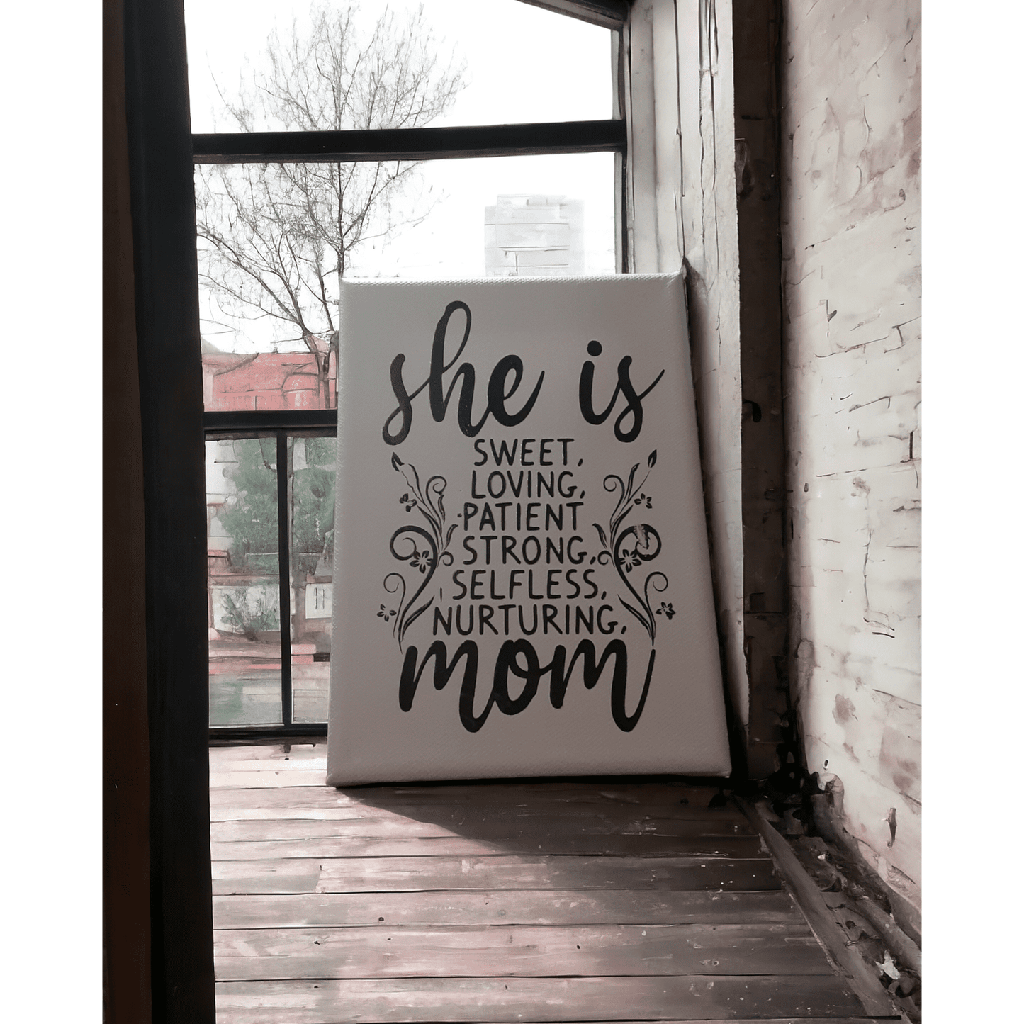 She Is Mom Canvas Print